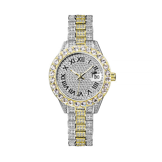 Women's Luxury Iced Out Multifunctional Rhinestone Watch