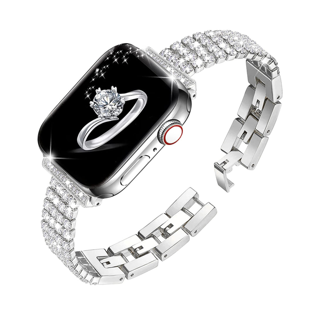 Bling Rhinestone Apple Watch Metal Band