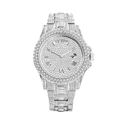 Men's Full Rhinestone Luxury Iced Out Watch