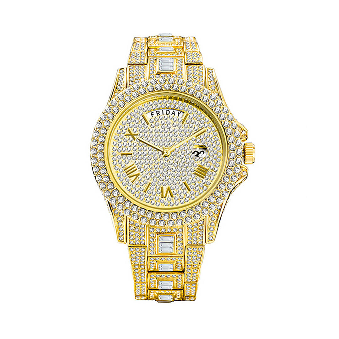 Men's Full Rhinestone Luxury Iced Out Watch