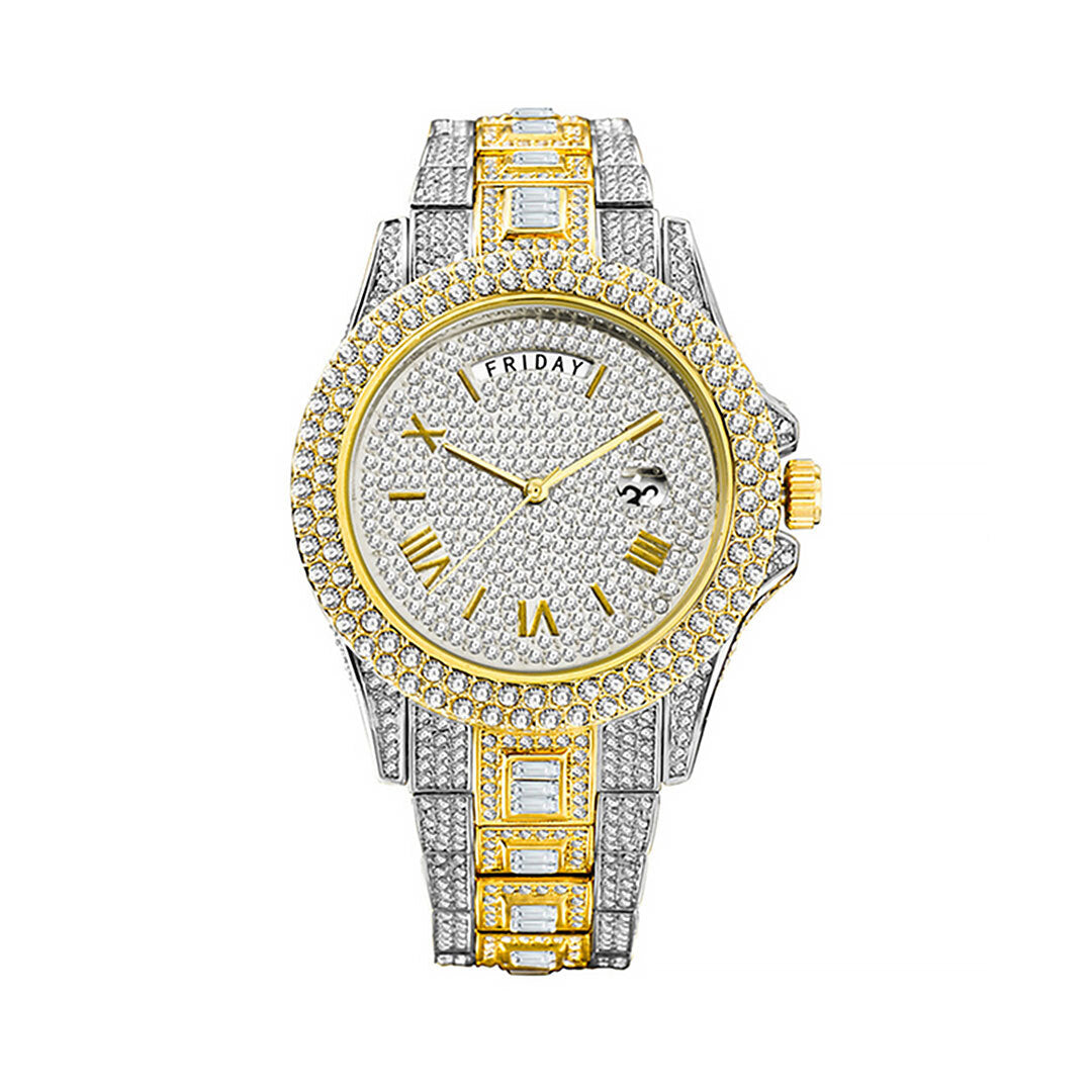 Men's Full Rhinestone Luxury Iced Out Watch