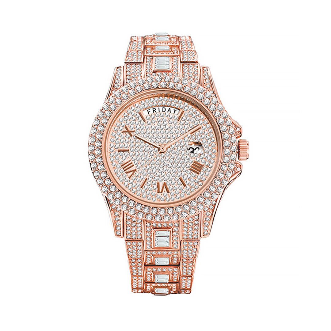 Men's Full Rhinestone Luxury Iced Out Watch