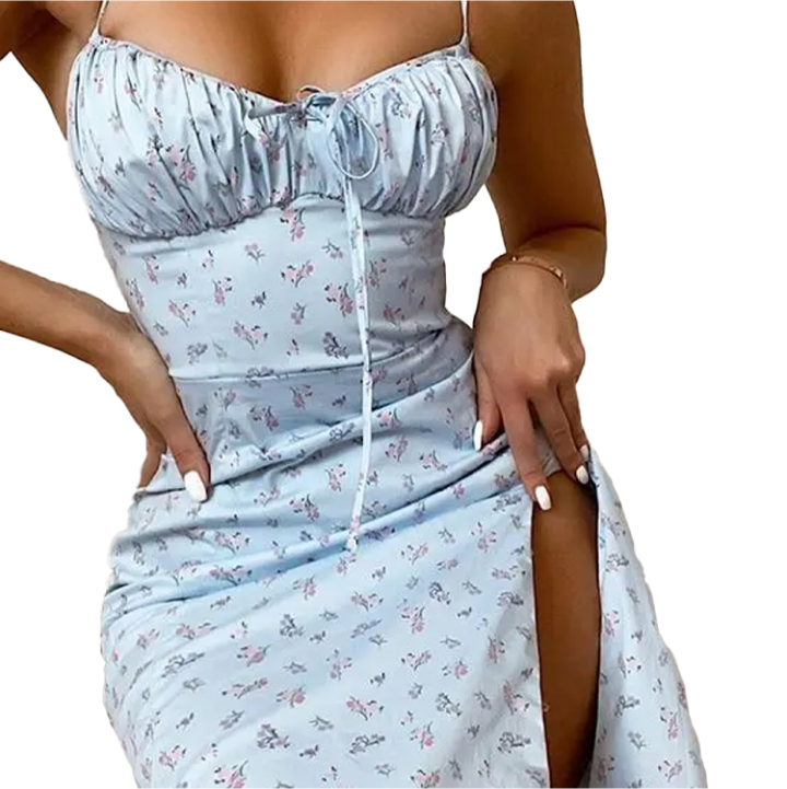 Cut Out Maxi Dress Summer Women Fashion Sexy Party Club