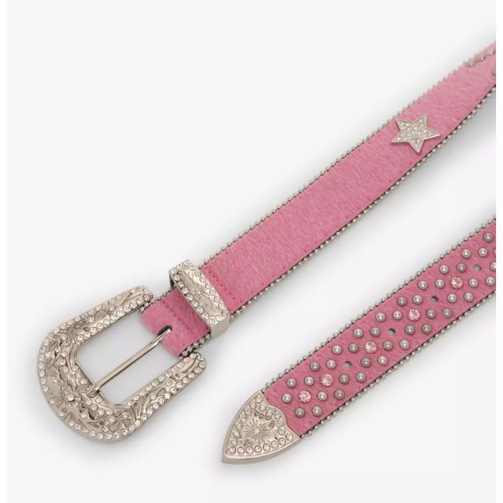 Pink Star Bling Rhinestone Belt