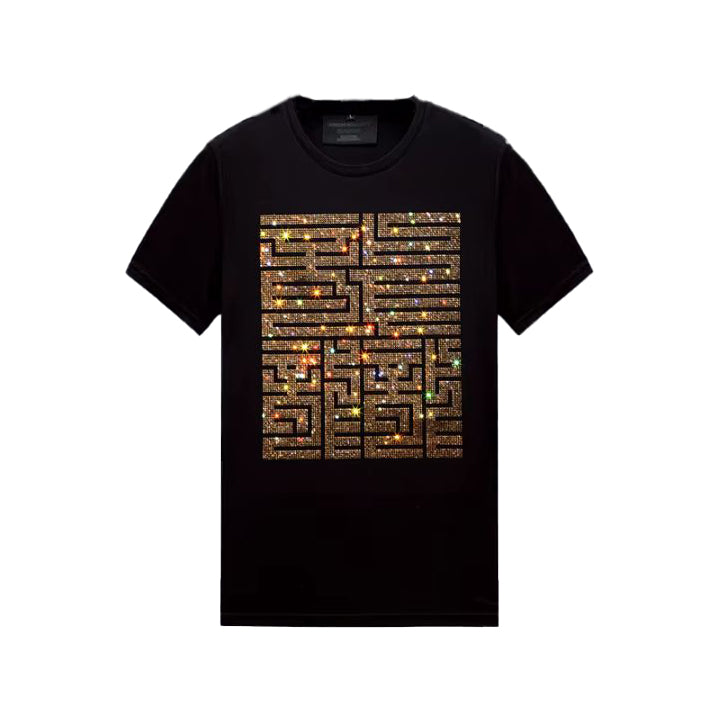 Men's Casual Short Sleeve T-Shirts with Rhinestones – Stylish & Comfortable Summer Fashion