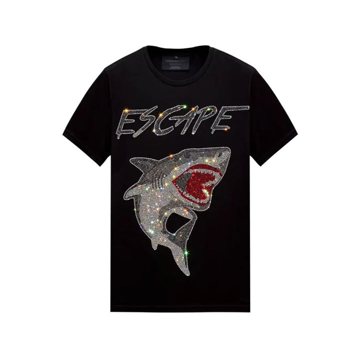 Men's Shark Rhinestone T-Shirt