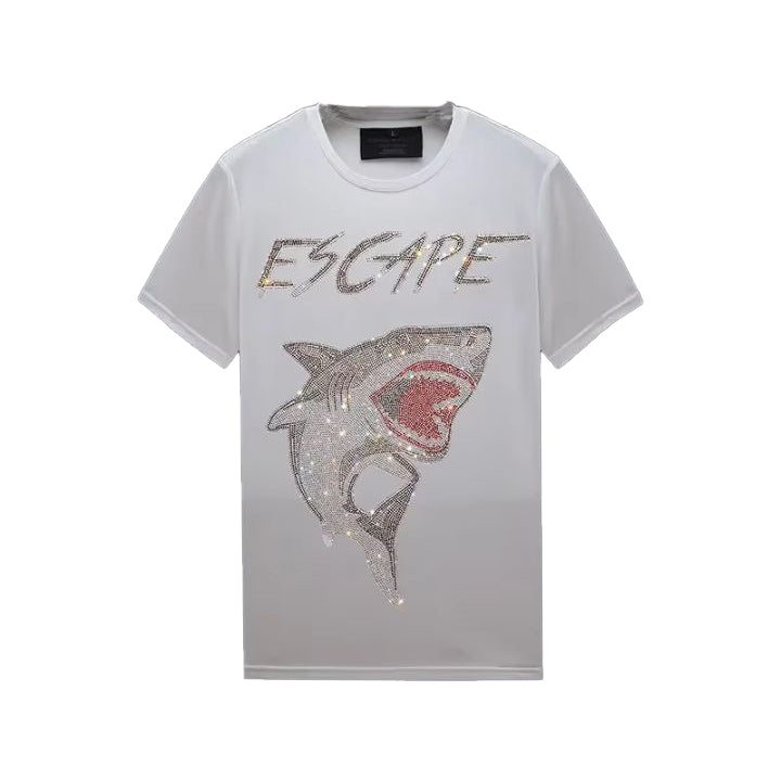 Men's Shark Rhinestone T-Shirt