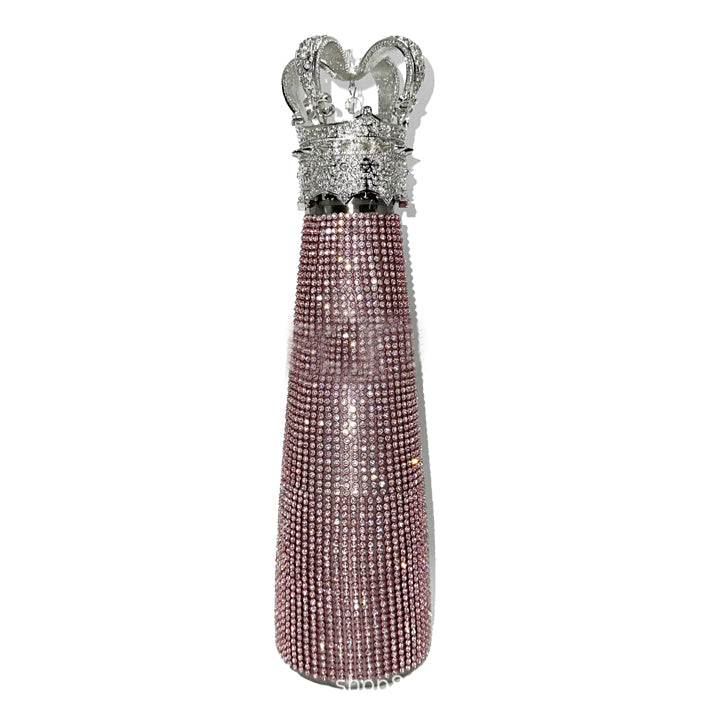 Crown Rhinestone Insulated Water Cup