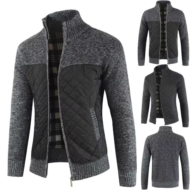 Men's Warm Knitted Cardigan Sweater Jacket
