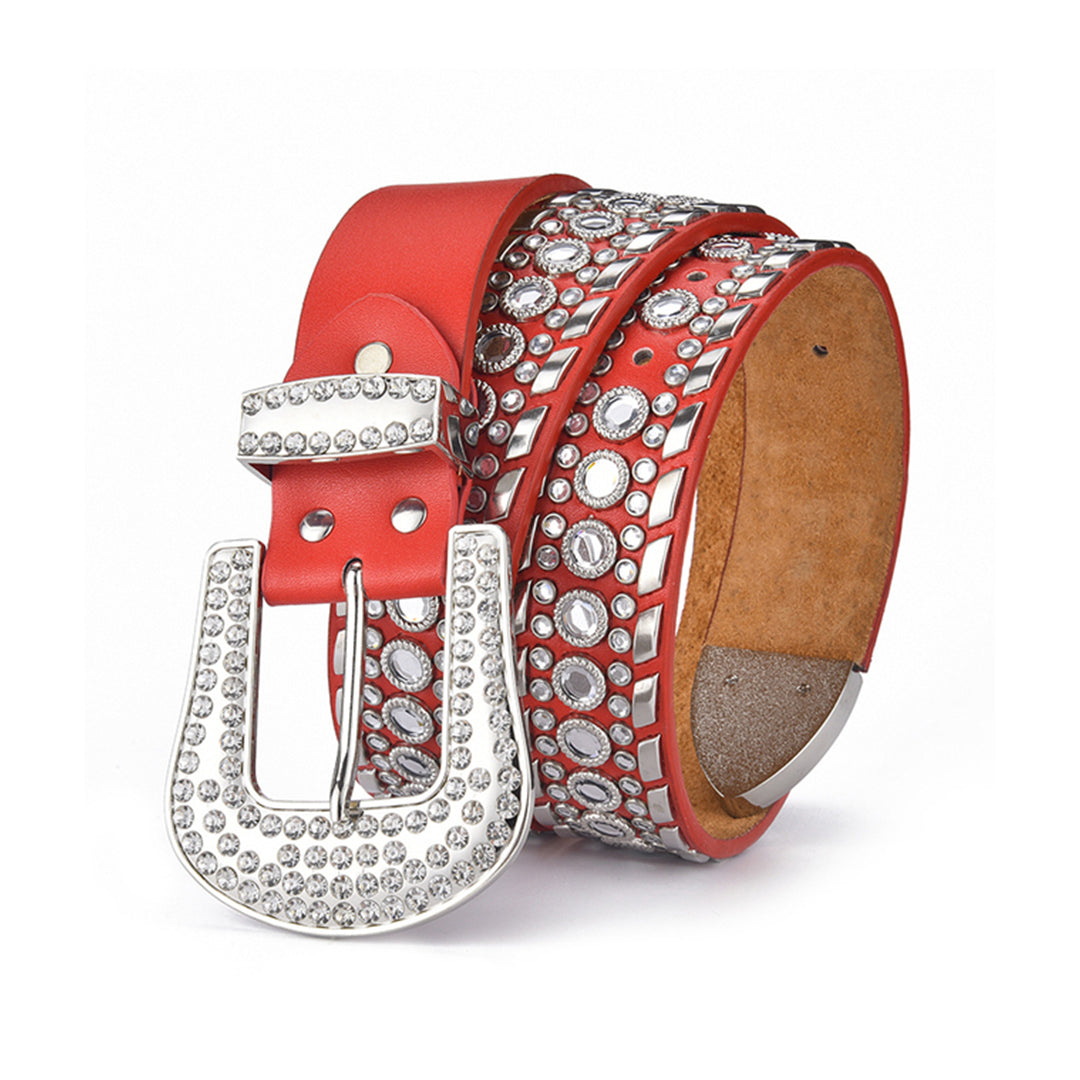 Kippy Orange Cowboy Studded Rhinestone Belt