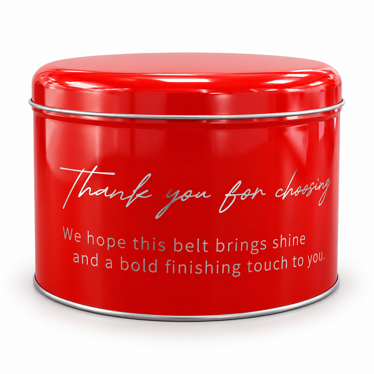 Premium Rhinestone Belt Gift Tin Stylish Metal Storage & Packaging Box