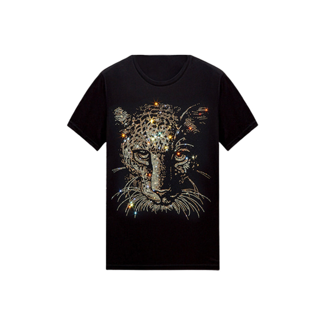 Men's Leopard Print Hi Hop Short Sleeve T-Shirt