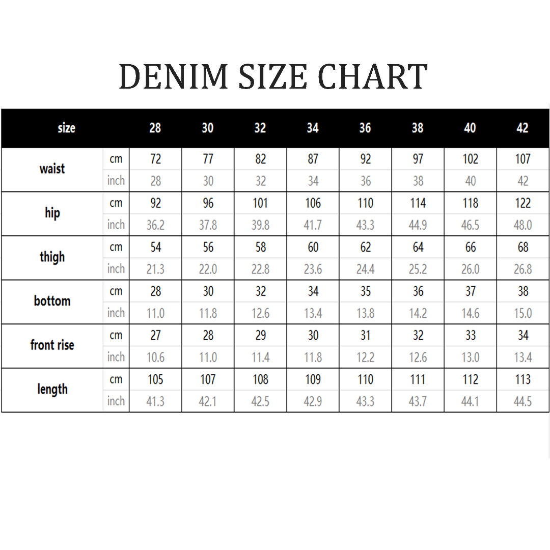 Men's Vintage Classic Retro Blue Stretch Denim Jeans