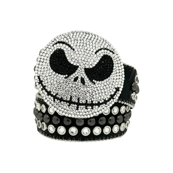 Jack The Skeleton Rhinestone Belt