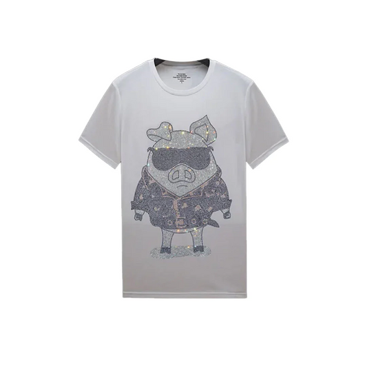 Rhinestone Bear Pop Style T-shirt