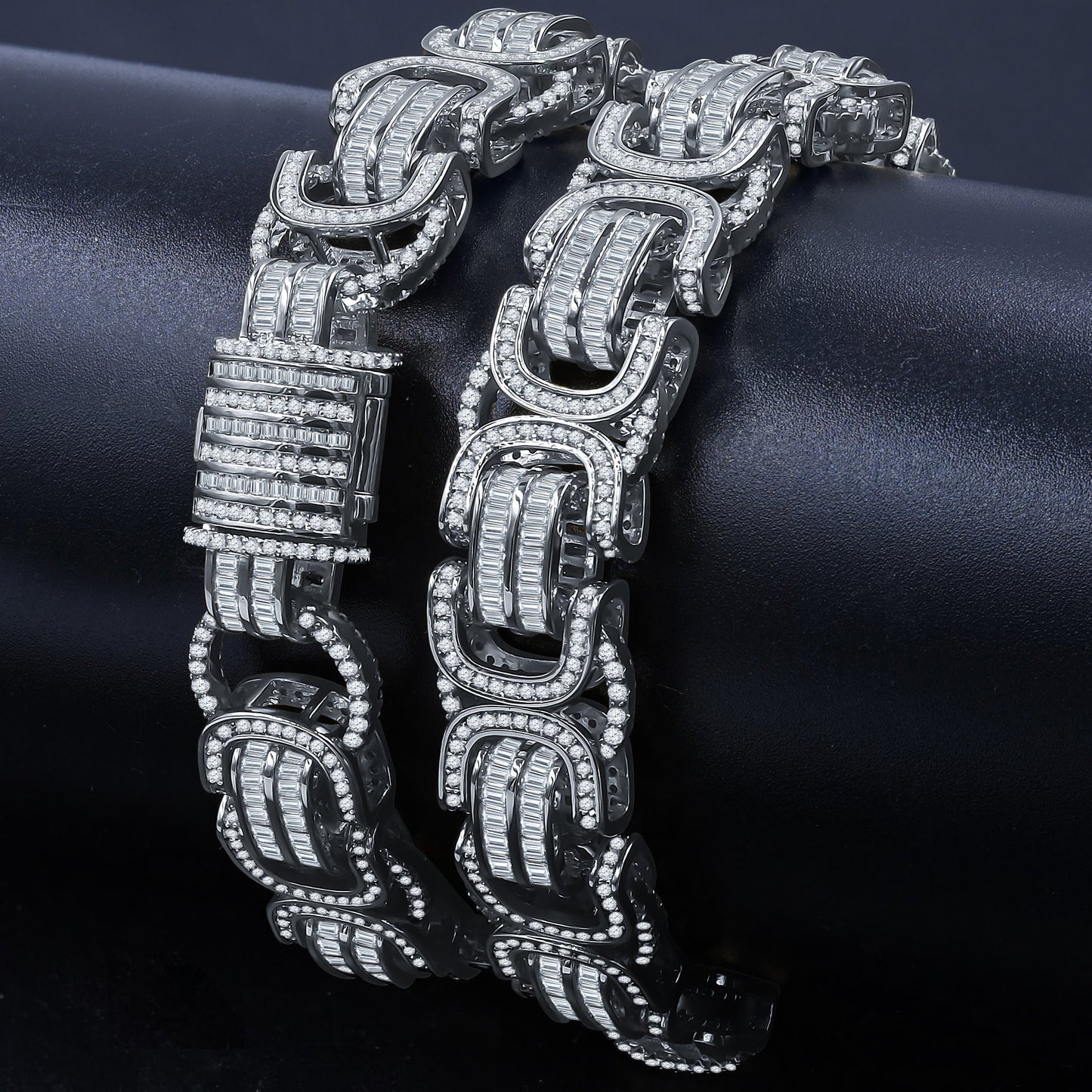 PROSAIC Gold & Silver CZ Brass Chain