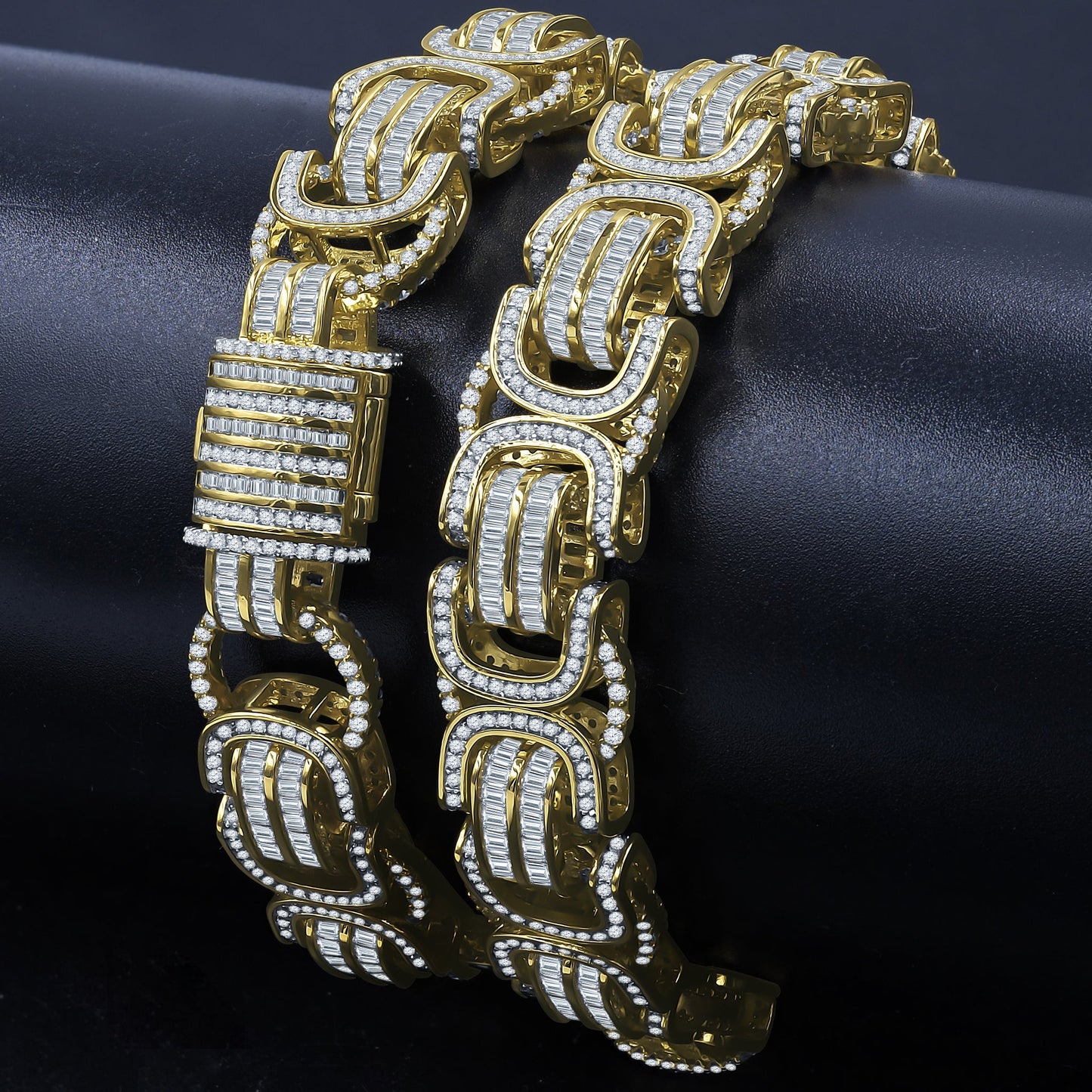 PROSAIC Gold & Silver CZ Brass Chain