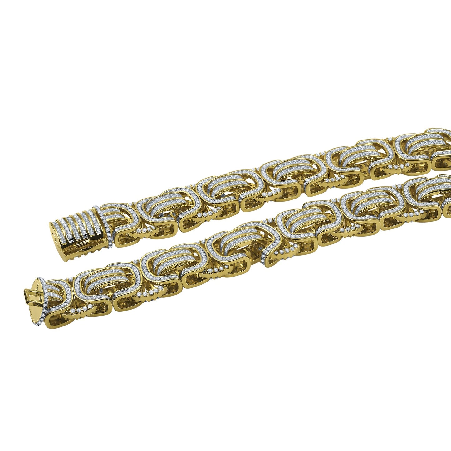 PROSAIC Gold & Silver CZ Brass Chain
