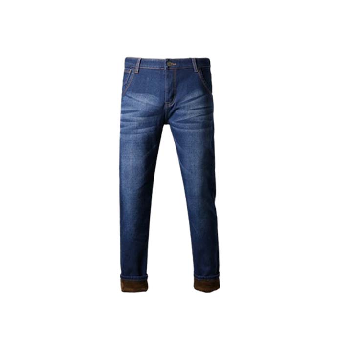 Men's Retro Fleece Stretch Slim Denim Jeans