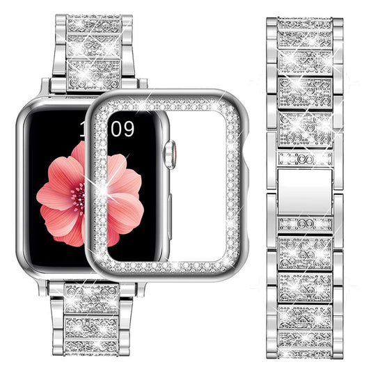 Apple Watch Case With Rhinestone Strap 