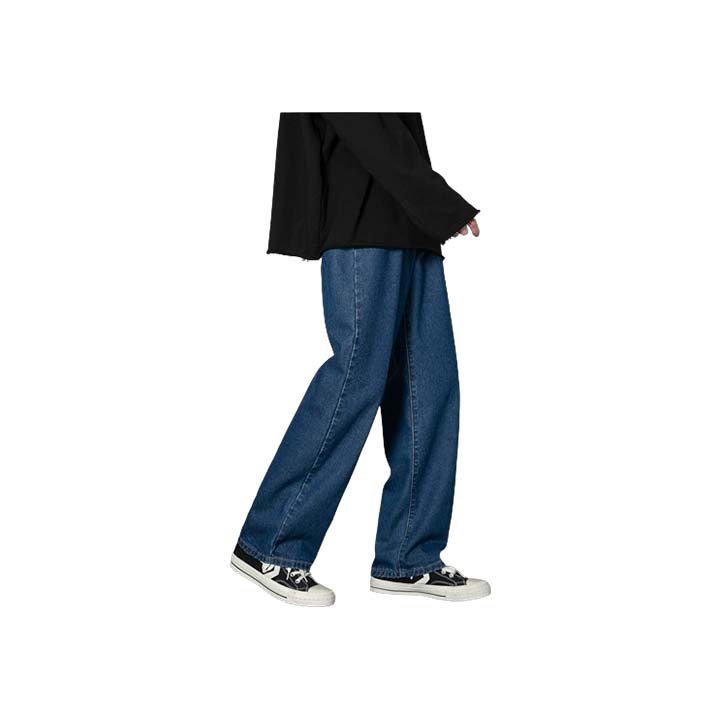 Men's Light Blue Straight Fit Denim Jeans