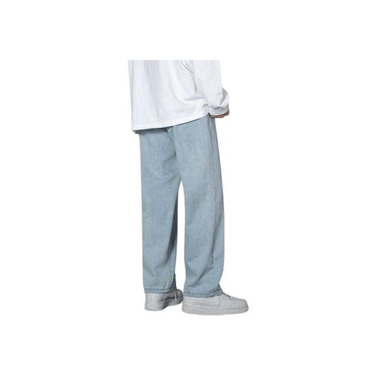 Men's Light Blue Straight Fit Denim Jeans